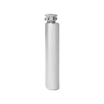 Cantil personalizável de aço inoxidável com tampa de rosca de 100ml cor prateado quinta vista