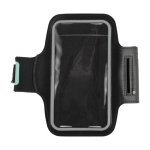 Braçadeira desportiva porta-telemóvel refletora com fecho de velcro cor preto segunda vista