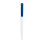 Caneta Stilolinea S45 de plástico com botão a cores tinta azul cor azul-claro primeira vista