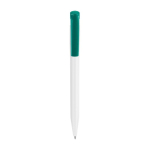 Caneta Stilolinea S45 de plástico com botão a cores tinta azul cor verde esmeralda primeira vista