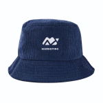 Chapéu unissexo à pescador de bombazine macia para personalizar cor azul-marinho sexta vista