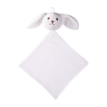 Doudou para bebé feito de algodão macio com cabeça de coelho cor natural segunda vista