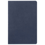 Cadernos com folhas A5 de cor creme e papel FSC quadriculado cor azul primeira vista