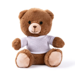 Ursinho de peluche com t-shirt branca para personalizar cor natural primeira vista