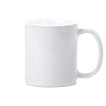 Caneca de cerâmica especial de sublimação acabamento brilhante 320 ml cor branco primeira vista