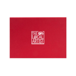 Elegante caixa-oferta de cartão duro com fecho magnético cor vermelho quarta vista