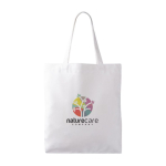 Saco de poliéster de toque macio especial para sublimação 280 g/m² cor branco vista detalhe 2