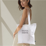 Saco de algodão Fairtrade, asas compridas, capacidade: 6 kg 140 g/m² cor branco vista detalhe 4