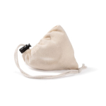 Saco dobrável de algodão Fairtrade para personalizar 120 g/m² cor natural quarta vista
