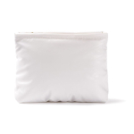 Nécessaire retangular de poliéster acolchoado e macio 120 g/m² cor branco primeira vista