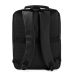 Mochila de trabalho para portátil de couro sintético 15'' cor preto terceira vista