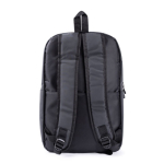 Mochila leve de nylon para portátil com bolso antirroubo 16'' cor cinzento quinta vista