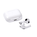 Auriculares sem fios com 3 horas de autonomia em estojo branco cor branco terceira vista