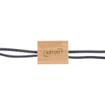 Cabo de carga, 1 m de comprimento, detalhe de bambu para personalizar cor preto sexta vista