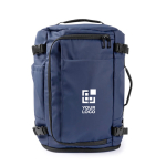 Mochila para portátil de poliéster adequada para levar o trolley 15'' cor azul vista principal