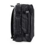 Mochila de couro sintético para viagens com função expansível 30 L cor preto quarta vista
