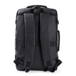 Mochila de couro sintético para viagens com função expansível 30 L cor preto sexta vista