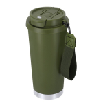 Copo takeaway de aço inoxidável reciclado, alça de transporte 500 ml quinta vista