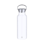 Garrafa térmica de aço inoxidável com pega 500 ml cor branco primeira vista