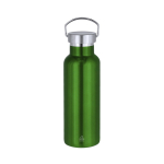 Garrafa térmica de aço inoxidável com pega 500 ml cor verde primeira vista