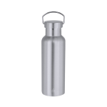 Garrafa térmica de aço inoxidável com pega 500 ml cor prateado primeira vista