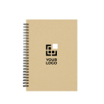 Caderno de folhas pautadas com planificador mensal em inglês incluído vista principal