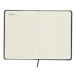 Caderno de folhas lisas com planificador mensal em inglês incluído sexta vista