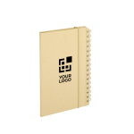 Caderno com planificador semanal dobrável e bloco de notas A5 vista principal