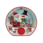 Jogo de água com design natalício e botão vermelho no meio cor vermelho primeira vista