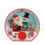 Jogo de água com design natalício e botão vermelho no meio vista principal