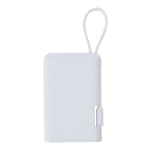 Powerbank portátil branco de tamanho compacto 2000 mAh cor branco primeira vista