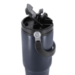 Garrafa de aço inox reciclado com pega a condizer 900 ml quinta vista