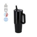 Garrafa térmica de aço inoxidável com pega 870 ml