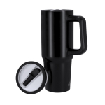 Garrafa térmica de aço inoxidável com pega 870 ml quinta vista