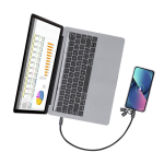 Pulseira com cabo de carga com função de transferência de dados 60 W quinta vista