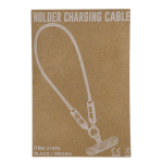 Pulseira com cabo de carga com função de transferência de dados 60 W vista com caixa