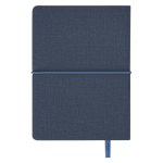 Caderno de couro sintético bloco de notas interior folhas pautadas A6 sexta vista