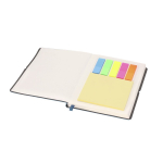 Caderno de couro sintético bloco de notas interior folhas pautadas A6 sétima vista