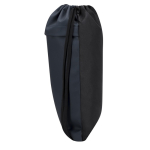 Mochila de cordão de rPET e PU com bolso frontal sétima vista