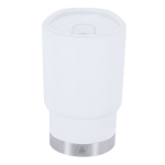 Copo térmico de parede dupla para levar com doseador 380 ml cor branco primeira vista