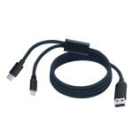 Cabo de carga de alumínio e magnético para evitar emaranhados segunda vista