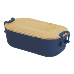 Lancheira com tampa hermética de bambu e fechos laterais 850 ml segunda vista