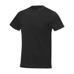 T-shirt manga curta de algodão para homem 160 g/m2 Elevate Life cor preto