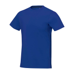 T-shirt manga curta de algodão para homem 160 g/m2 Elevate Life cor azul