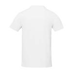 T-shirt manga curta de algodão para homem 160 g/m2 Elevate Life cor branco segunda vista traseira