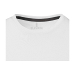 T-shirt manga curta de algodão para homem 160 g/m2 Elevate Life cor branco vista detalhe 1