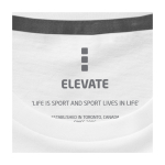 T-shirt manga curta de algodão para homem 160 g/m2 Elevate Life cor branco vista detalhe 3