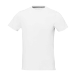 T-shirt manga curta de algodão para homem 160 g/m2 Elevate Life cor branco segunda vista frontal