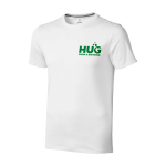 T-shirt manga curta de algodão para homem 160 g/m2 Elevate Life cor branco