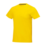T-shirt manga curta de algodão para homem 160 g/m2 Elevate Life cor amarelo